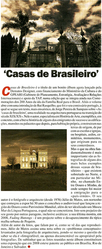 JORNAL DE LETRAS ARTES E IDEIAS article